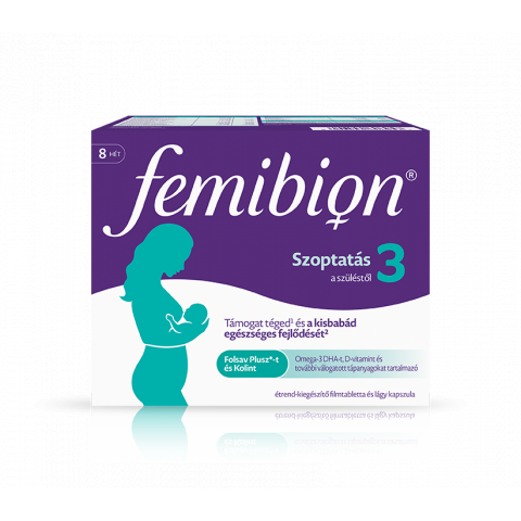 FEMIBION 3 szoptatás étrend-kiegészítő 8 heti adag  kapszula 56db +  tabletta 56db