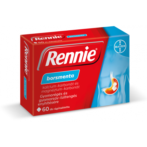 RENNIE borsmenta rágótabletta 60db 