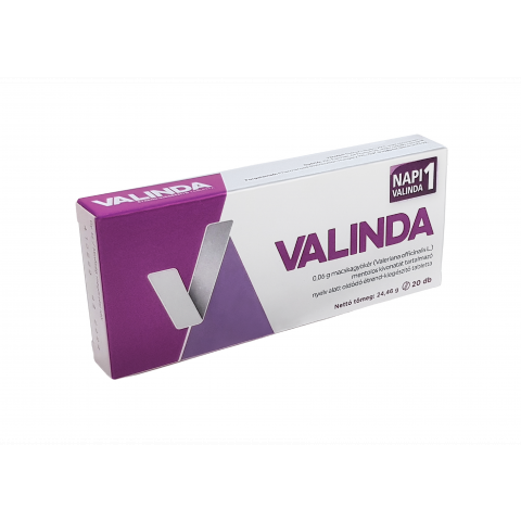 VALINDA 0,06g macskagyökér kivonatot tartalmazó nyelv alatt oldódó étrend-kiegészítő tabletta 20db