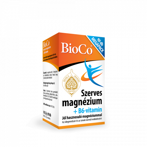 BIOCO SZERVES MAGNÉZIUM + B6-VITAMIN – MEGAPACK – tabletta 90db