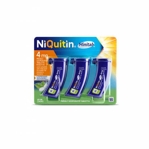NIQUITIN MINITAB 4mg préselt szopogató tabletta 60db