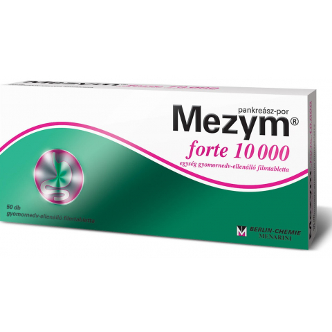 MEZYM FORTE® 10000 gyomornedv-ellenálló filmtabletta 50db