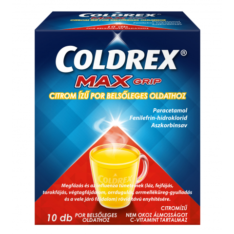 COLDREX MAXGRIP CITROM ízű por belsőleges oldathoz 10db