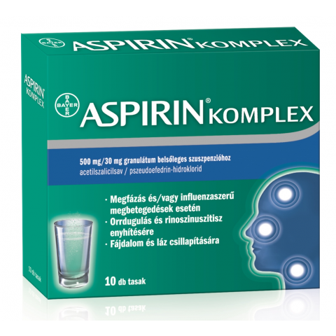 ASPIRIN COMPLEX® 500 mg/30mg granulátum belsőleges szuszpenzióhoz 10db