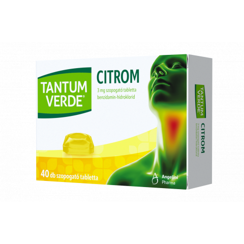 TANTUM VERDE® CITROM 3mg szopogató tabletta 40db