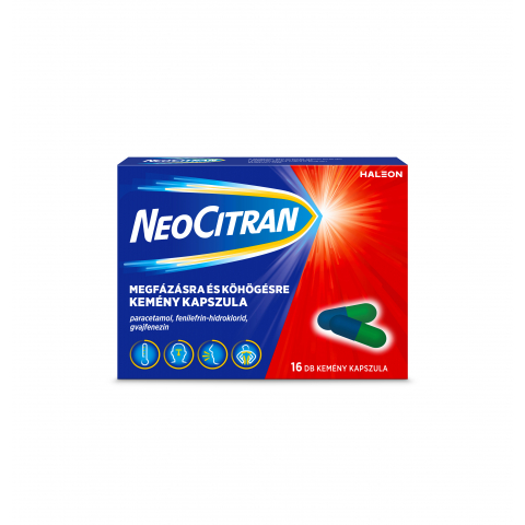 NEO CITRAN megfázásra és köhögésre kemény kapszula 16db