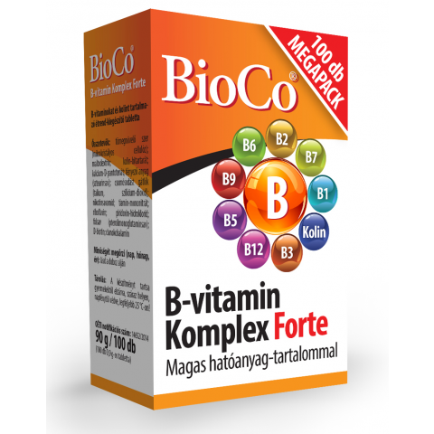 BIOCO B-VITAMIN KOMPLEX FORTE tabletta 100db