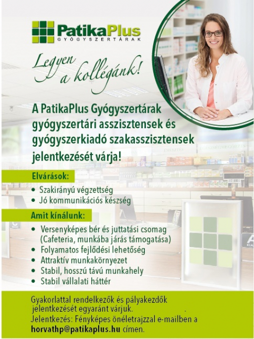 Legyen a kollégánk!