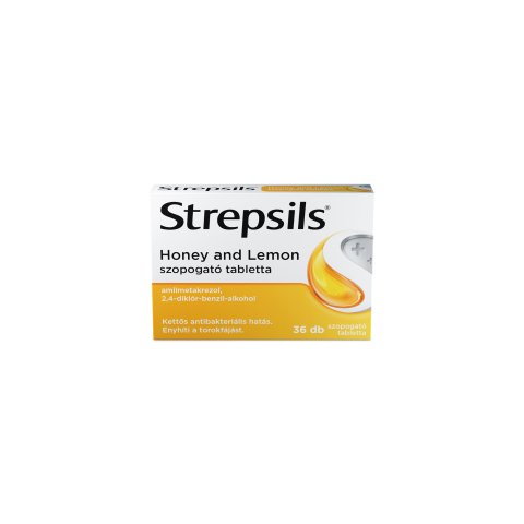 STREPSILS honey and lemon szopogató tabletta 36db