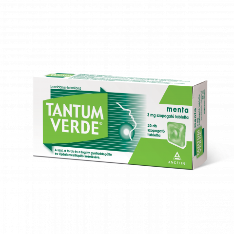 TANTUM VERDE menta 3mg szopogató tabletta 20db