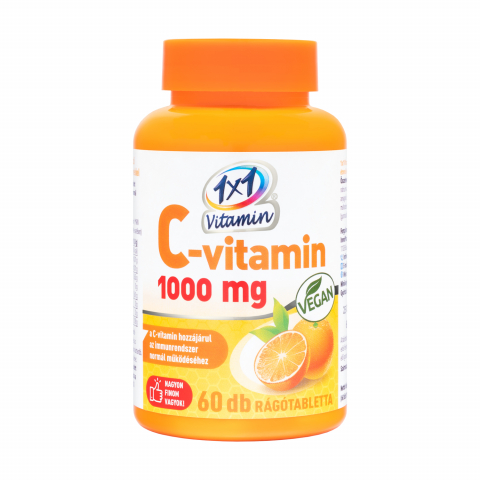 1x1 VITADAY C-VITAMIN 1000mg narancs rágótabletta 60db