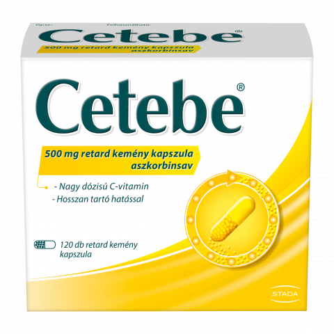 CETEBE 500MG RETARD kemény kapszula 120db