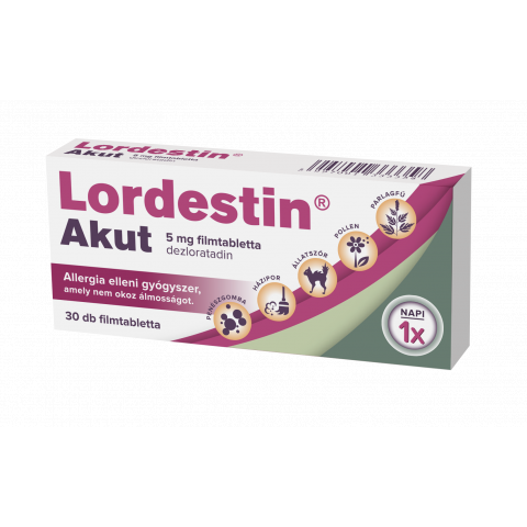 LORDESTIN AKUT 5mg filmtabletta 30db